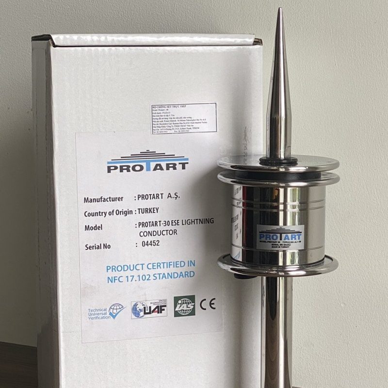 kim thu sét protart 45 giải pháp chống sét hiệu quả