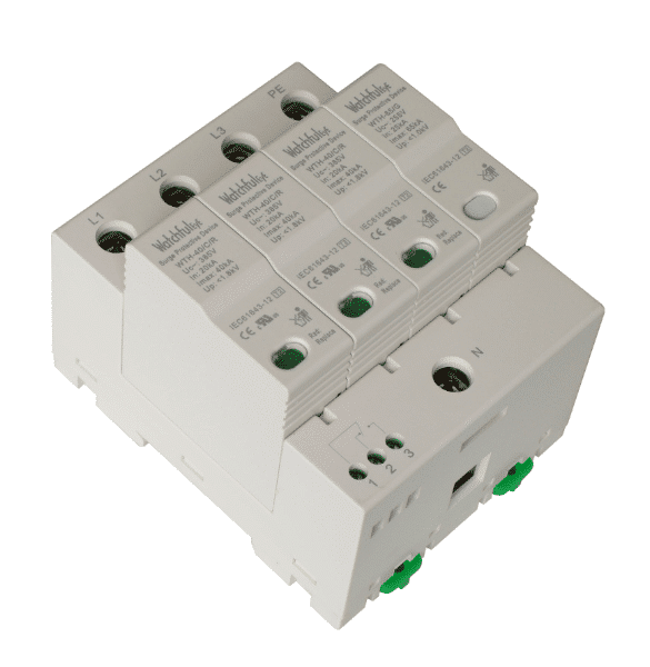Thiết bị cắt sét 3P WTH-40/C/3P+NPE – Bảo vệ an toàn toàn diện cho hệ thống điện 3 pha